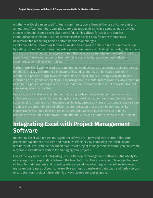 Project Management with Excel - Image 4