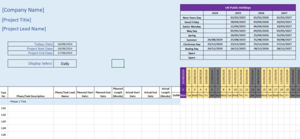 Project Timeline